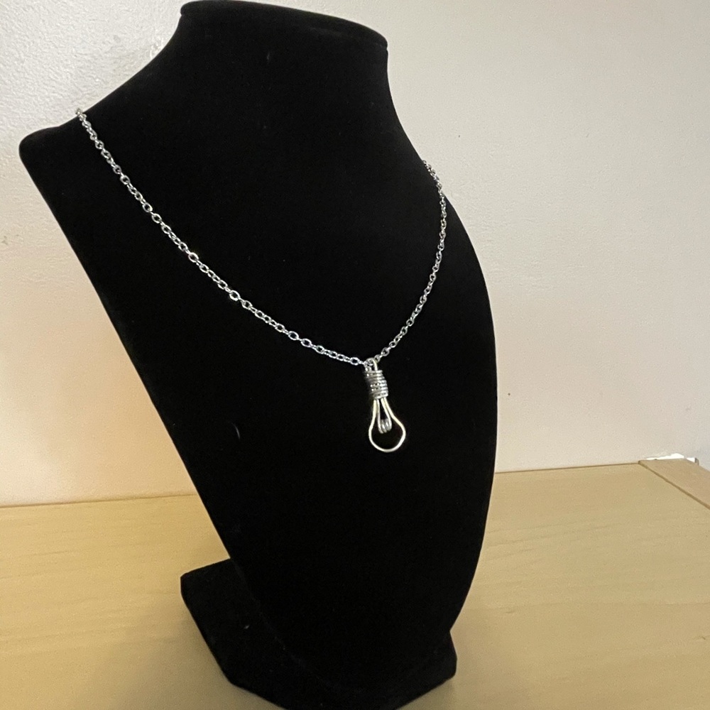 handmade lightbulb necklace